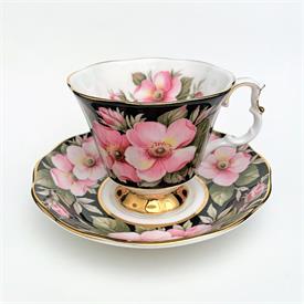 ,'ALBERTA ROSE' TEACUP & SAUCER FROM THE 'PROVINCIAL FLOWERS' SERIES. CA. 1975-2001. GAINSBOROUGH SHAPE                                     