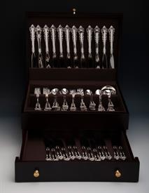 ,.78 Piece Service for 12 of Medici by Gorham Sterling Silver flatware Original Price $4,550  Weight: 111.10 troy ounces                    