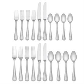 -20-PIECE SET. INCLUDES FOUR 5-PIECE PLACE SETTINGS. DISHWASHER SAFE. BREAKAGE REPLACEMENT AVAILABLE. MSRP $279.00                          