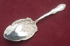 ,ALL SILVER PIE SERVER 8.75" END WAS DAMAGED AND REPAIRED SO SOME RIPPLING ON END. VERY NICE PIECE AT THIS PRICE                            