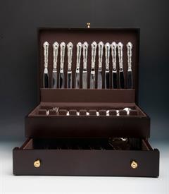 ,.79 Piece Luncheon Sized Set of Strasbourg by Gorham Sterling Silver Flatware service for 12 Weight: 95 Troy ounces   Was: $4,041          