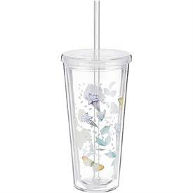 -TUMBLER WITH STRAW. 20 OZ. CAPACITY. MSRP $36.00                                                                                           