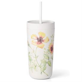 -BAMBOO TUMBLER WITH STRAW. 20 OZ. CAPACITY. MSRP $32.00                                                                                    